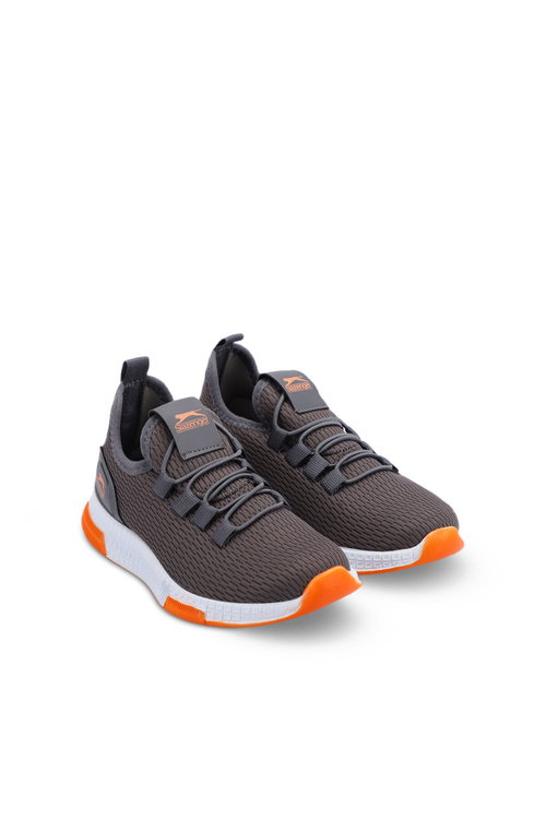 Slazenger ABENA I Unisex Çocuk Koyu Gri / Turuncu Sneaker