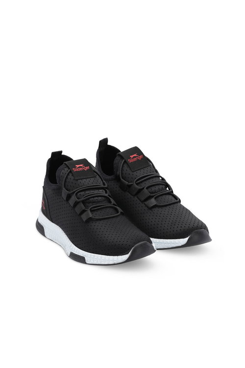 Slazenger ABENA NOK Unisex Çocuk Siyah / Kırmızı Günlük Spor Ayakkabısı