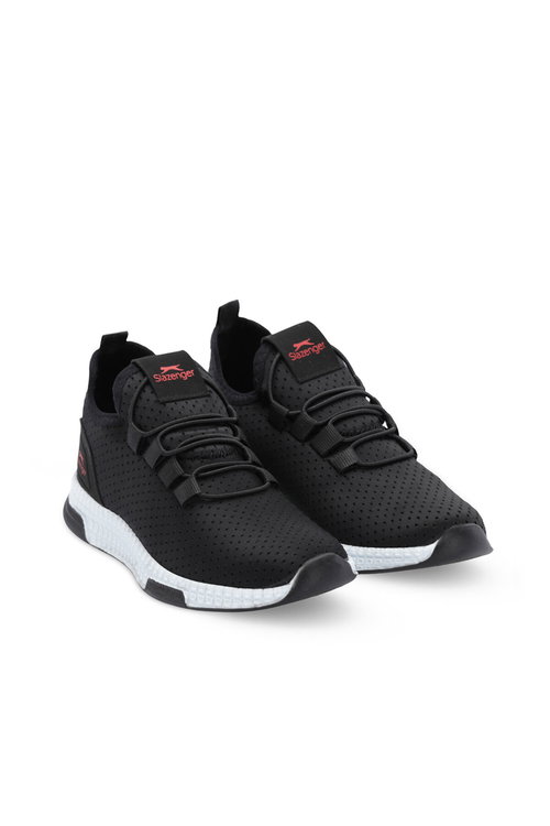 Slazenger ABENA NOK Unisex Çocuk Siyah / Kırmızı Günlük Spor Ayakkabısı