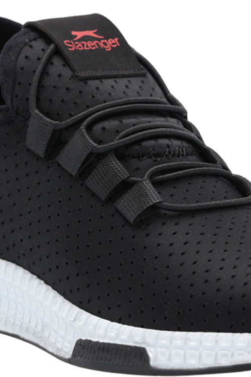 Slazenger ABENA NOK Unisex Çocuk Siyah / Kırmızı Günlük Spor Ayakkabısı