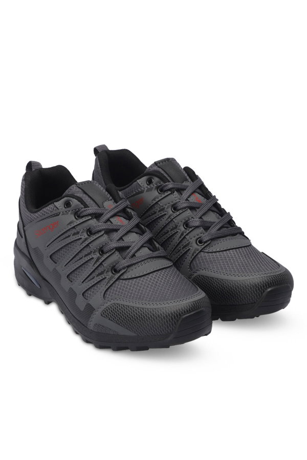 Slazenger ACTIVISTA I Erkek Koyu Gri / Kırmızı Outdoor