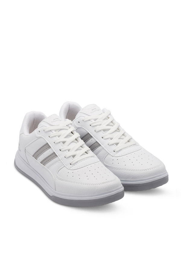 Slazenger ALASTAR I Kadın Beyaz / Gri Günlük Spor Ayakkabısı