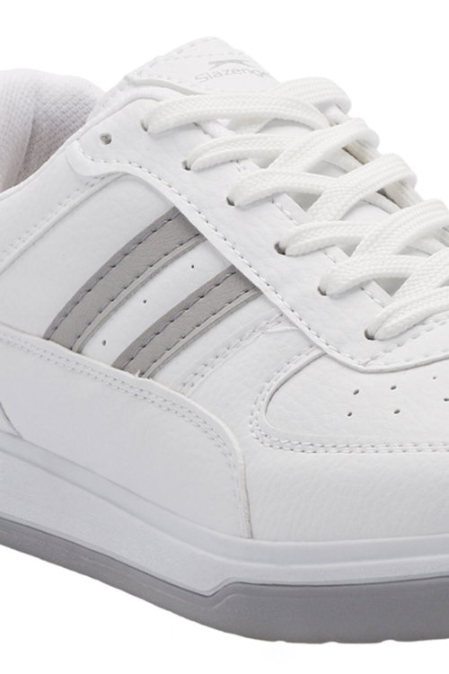 Slazenger ALASTAR I Kadın Beyaz / Gri Günlük Spor Ayakkabısı