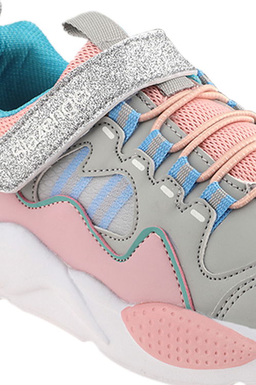 BEST I Kız Çocuk Sneaker Ayakkabı Gri / Pembe