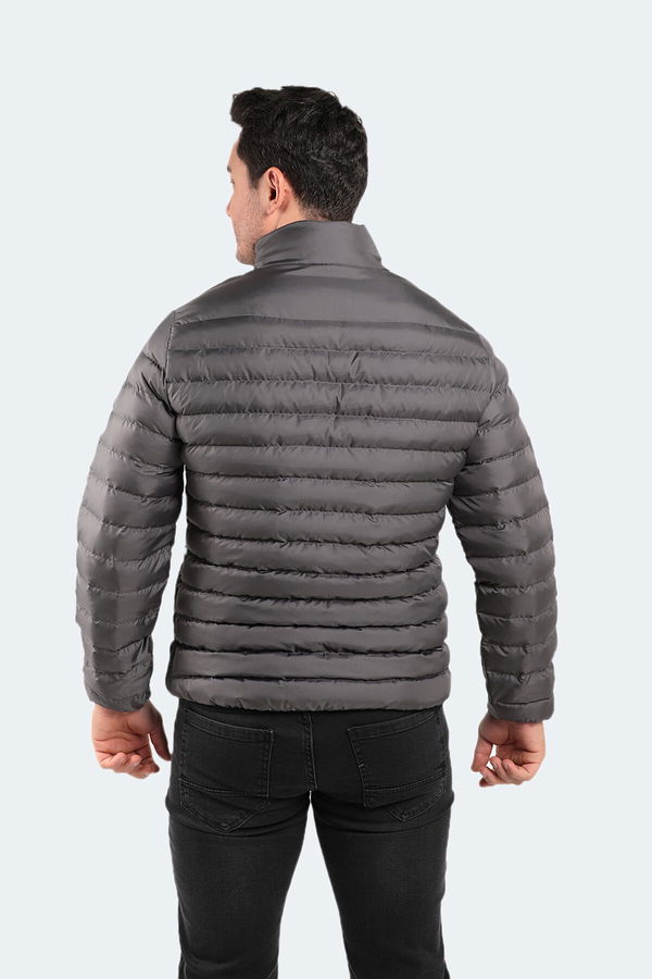 Slazenger BOSS I Erkek Şişme Gri Mont & Kaban