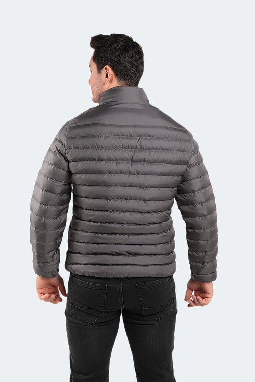 Slazenger BOSS I Erkek Şişme Gri Mont & Kaban