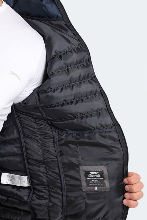 Slazenger BOSS I Erkek Şişme Gri Mont & Kaban