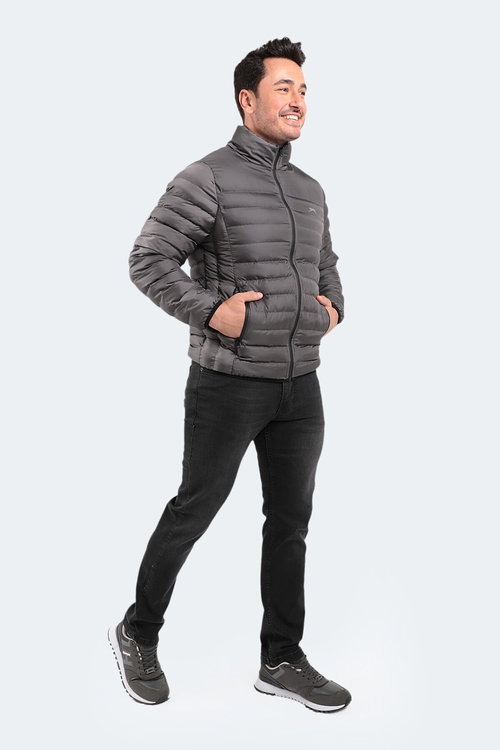 Slazenger BOSS I Erkek Şişme Gri Mont & Kaban