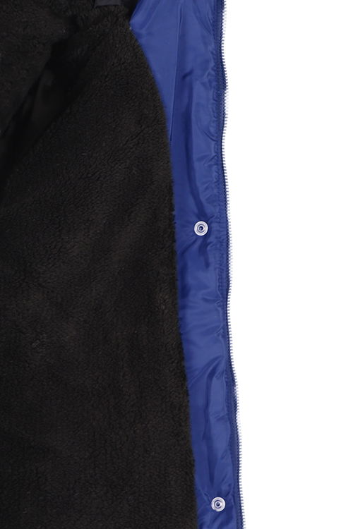 Slazenger CALISTO NEW Çocuk Kapüşonlu Şişme Saks Mavi Mont & Kaban