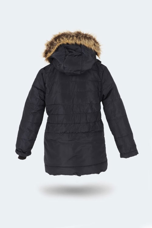 Slazenger CANDY NEW Çocuk Kapüşonlu Lacivert Mont & Kaban