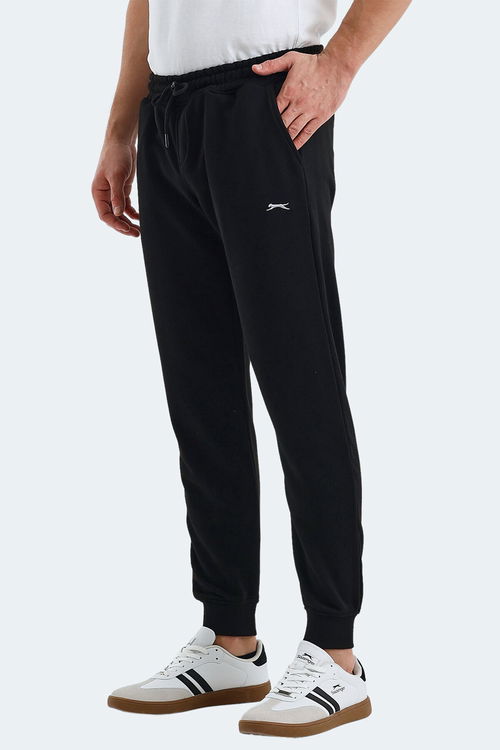 Slazenger CUPA I Erkek Cepli Siyah Eşofman Altı