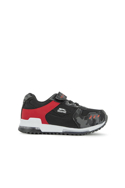 Slazenger EDMOND KTN Erkek Çocuk Cırt Cırtlı Siyah Kamuflaj Sneaker