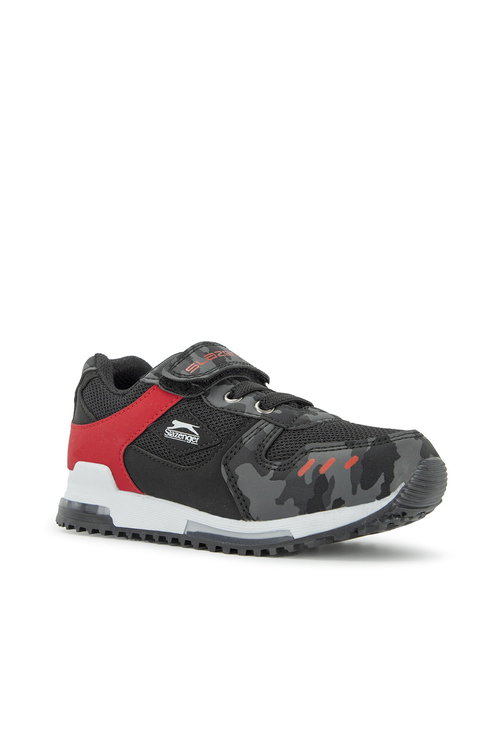 Slazenger EDMOND KTN Erkek Çocuk Cırt Cırtlı Siyah Kamuflaj Sneaker