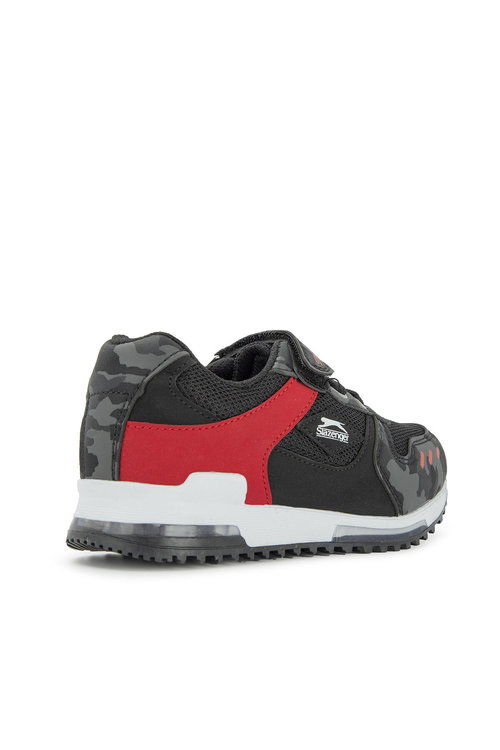 Slazenger EDMOND KTN Erkek Çocuk Cırt Cırtlı Siyah Kamuflaj Sneaker