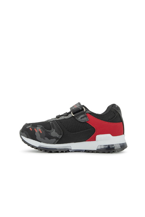 Slazenger EDMOND KTN Erkek Çocuk Cırt Cırtlı Siyah Kamuflaj Sneaker