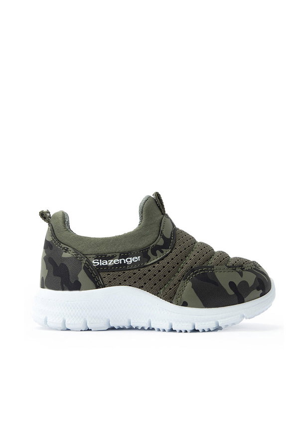 Slazenger EVA Erkek Çocuk Haki Kamuflaj Günlük Spor Ayakkabısı