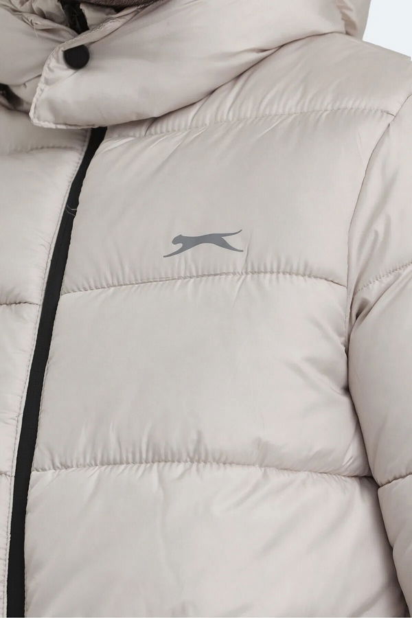 Slazenger GANEA IN Büyük Beden Erkek Mont & Kaban Bej