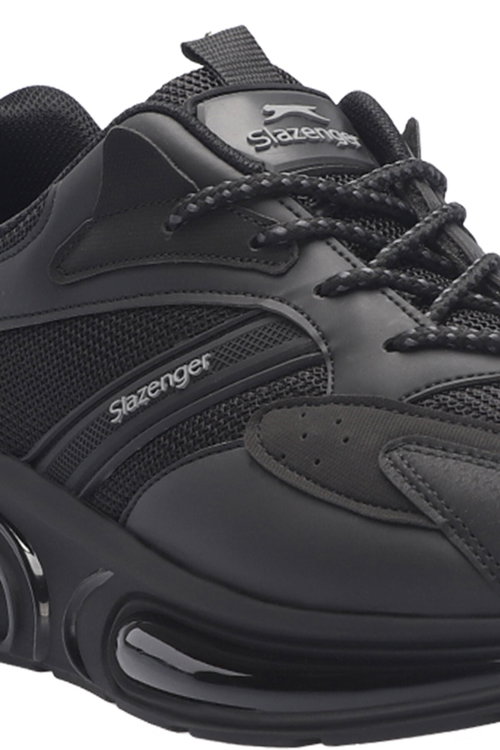 Slazenger GRANT IN Erkek Siyah / Koyu Gri Koşu & Yürüyüş Spor Ayakkabısı