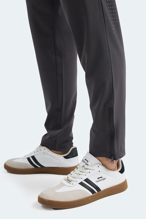 Slazenger GRIET Erkek Fermuar Cepli Koyu Gri Eşofman Altı