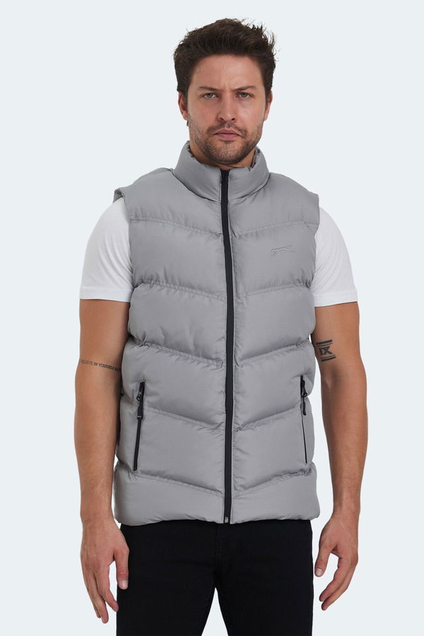 Slazenger HANDLE IN Erkek Şişme Yelek Açık Gri Yelek
