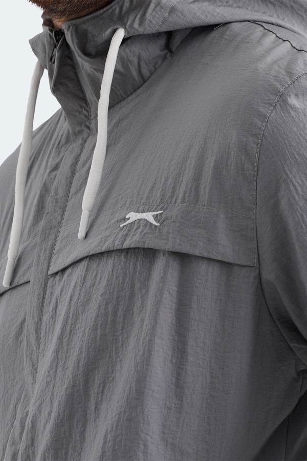 Slazenger HANGA Erkek Yağmurluk Koyu Gri