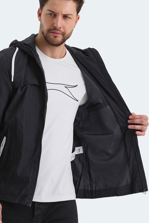 Slazenger HANGA Erkek Siyah Yağmurluk
