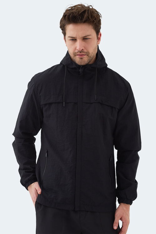 Slazenger HANGA Erkek Siyah Yağmurluk