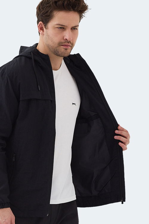 Slazenger HANGA Erkek Siyah Yağmurluk