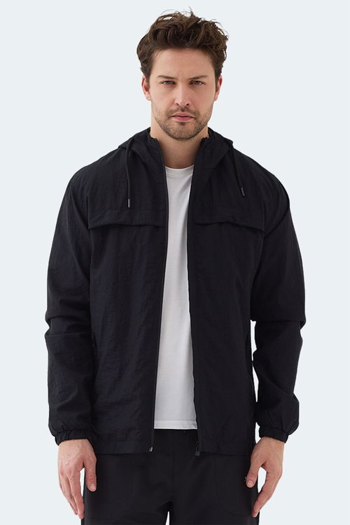 Slazenger HANGA Erkek Siyah Yağmurluk