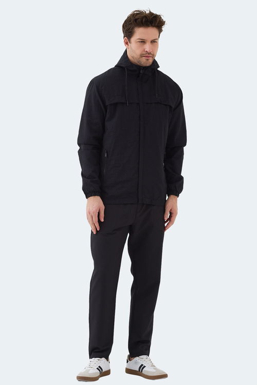 Slazenger HANGA Erkek Siyah Yağmurluk