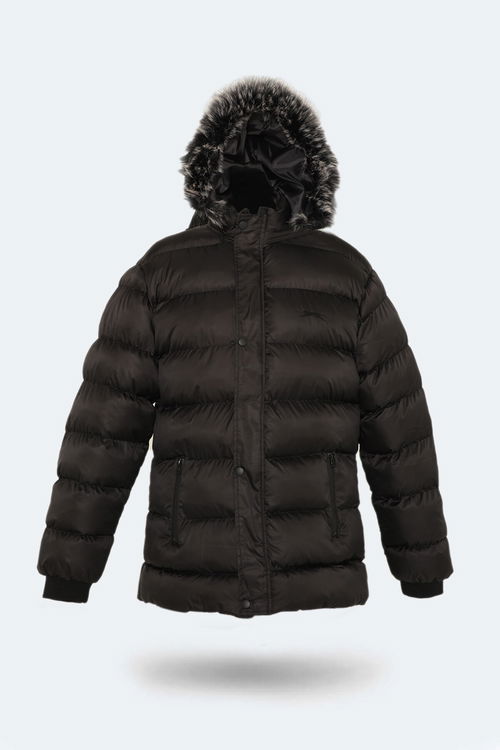 Slazenger HARSHALL Büyük Beden Erkek Siyah Mont & Kaban