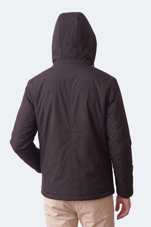 Slazenger HEAVEN Erkek Kapüşonlu Siyah Mont & Kaban