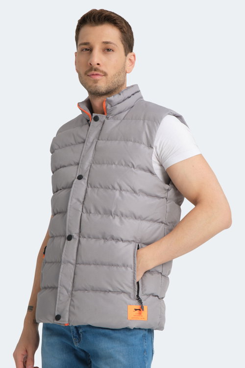 Slazenger HELEN Erkek Şişme Koyu Gri Yelek