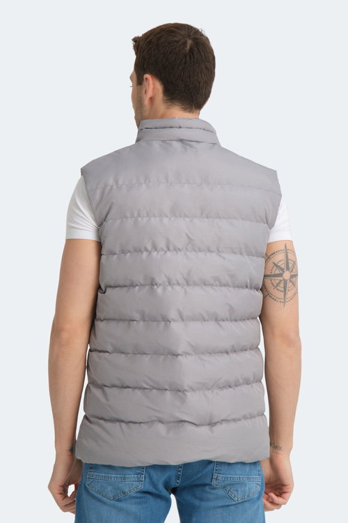 Slazenger HELEN Erkek Şişme Koyu Gri Yelek