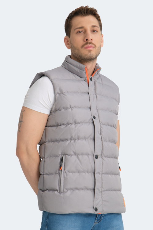 Slazenger HELEN Erkek Şişme Koyu Gri Yelek