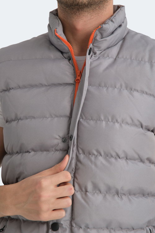 Slazenger HELEN Erkek Şişme Koyu Gri Yelek