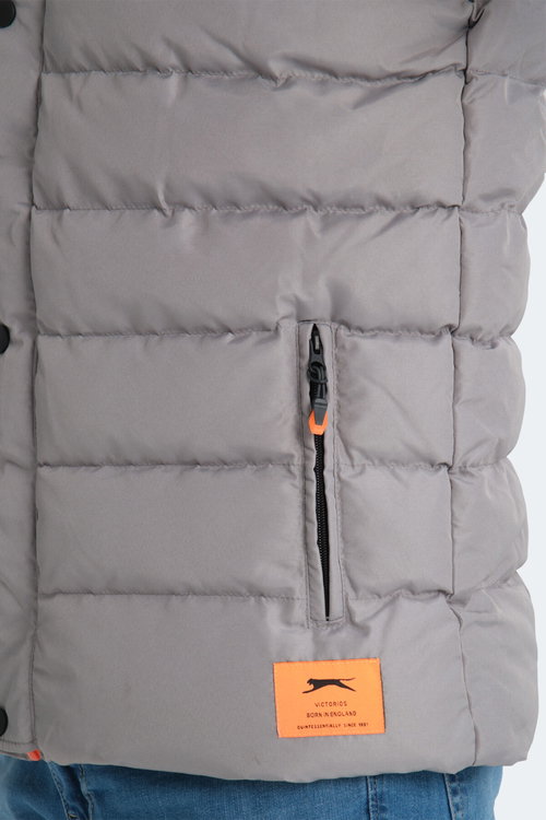 Slazenger HELEN Erkek Şişme Koyu Gri Yelek