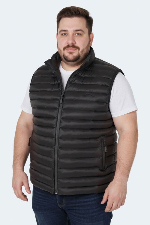 Slazenger HERA Büyük Beden Erkek Siyah Yelek