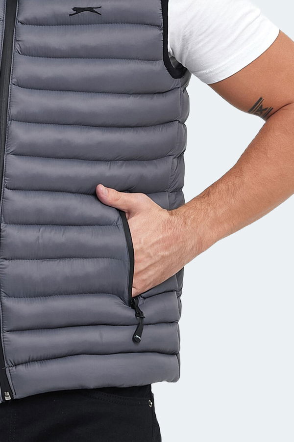 Slazenger HERA IN Erkek Yelek Taş Gri