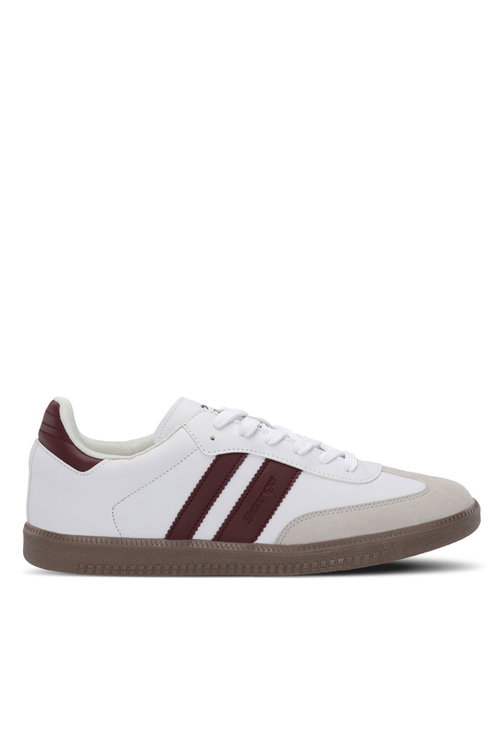 Slazenger ITALY I Erkek Beyaz / Bordo Günlük Spor Ayakkabısı