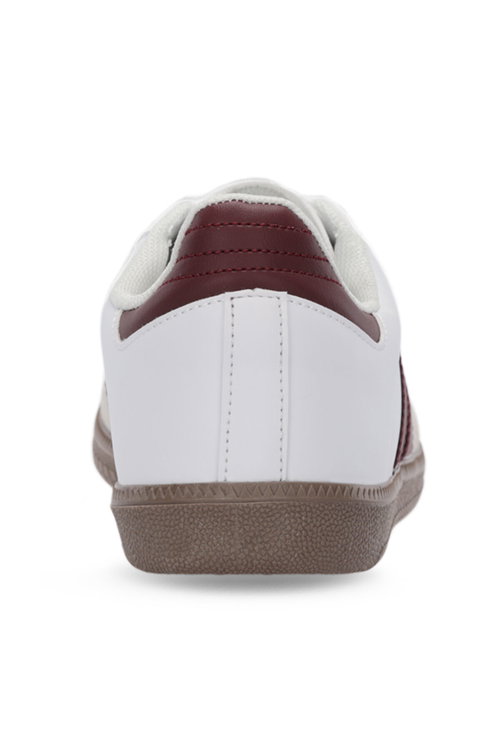 Slazenger ITALY I Erkek Beyaz / Bordo Günlük Spor Ayakkabısı