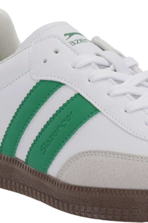 Slazenger ITALY I Kadın Beyaz / Yeşil Günlük Spor Ayakkabısı