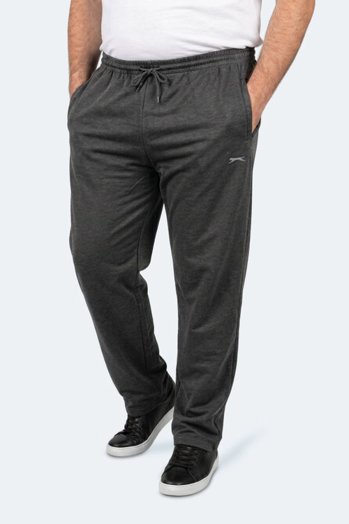 Slazenger JERRY Büyük Beden Erkek Cepli Koyu Gri Eşofman Altı