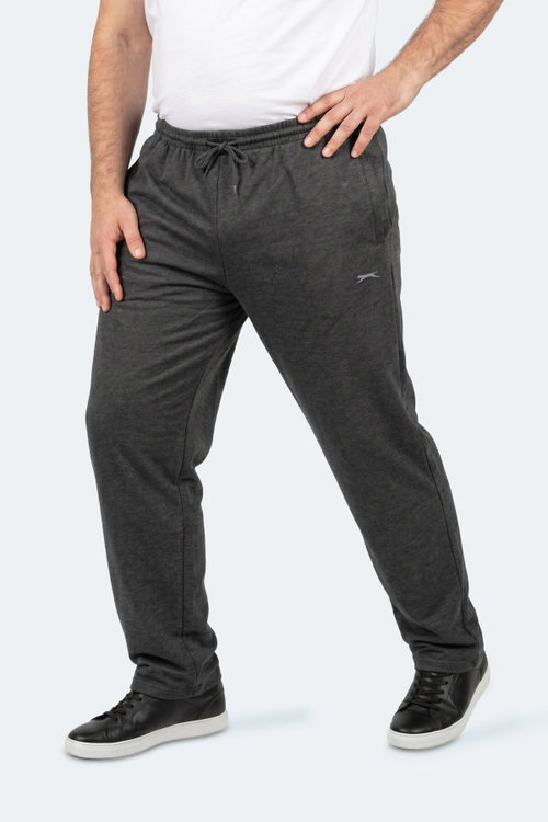 Slazenger JERRY Büyük Beden Erkek Cepli Koyu Gri Eşofman Altı