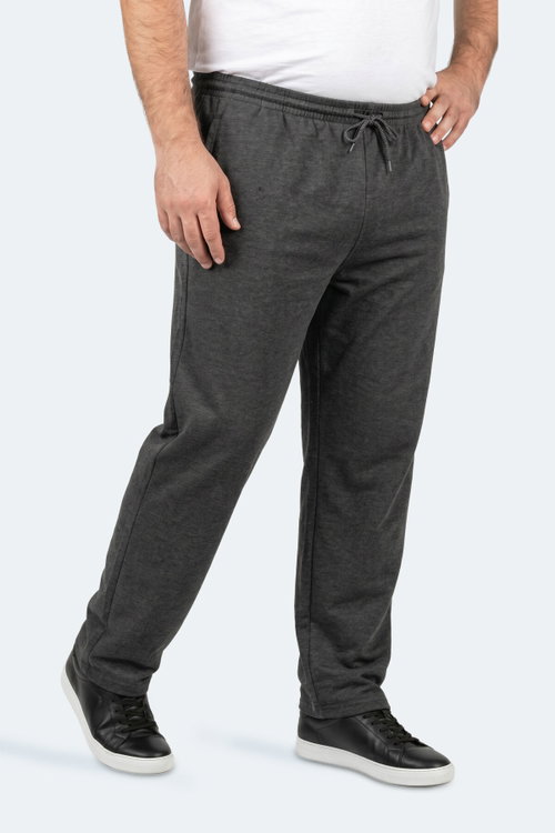 Slazenger JERRY Büyük Beden Erkek Cepli Koyu Gri Eşofman Altı