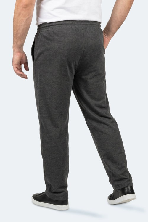 Slazenger JERRY Büyük Beden Erkek Cepli Koyu Gri Eşofman Altı