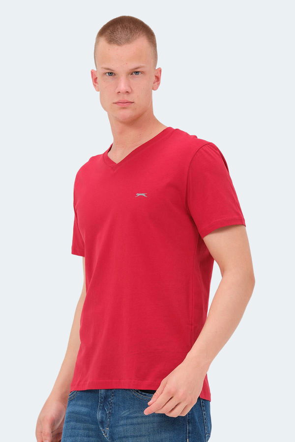Slazenger KAIJA Erkek V Yaka Kırmızı Tişört