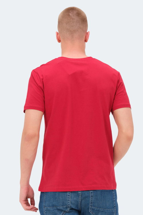 Slazenger KAIJA Erkek V Yaka Kırmızı Tişört