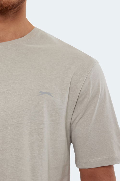 Slazenger KAISER 5li Set Erkek Tişört Beyaz - Siyah - Taş Gri - Lacivert - Koyu Yeşil