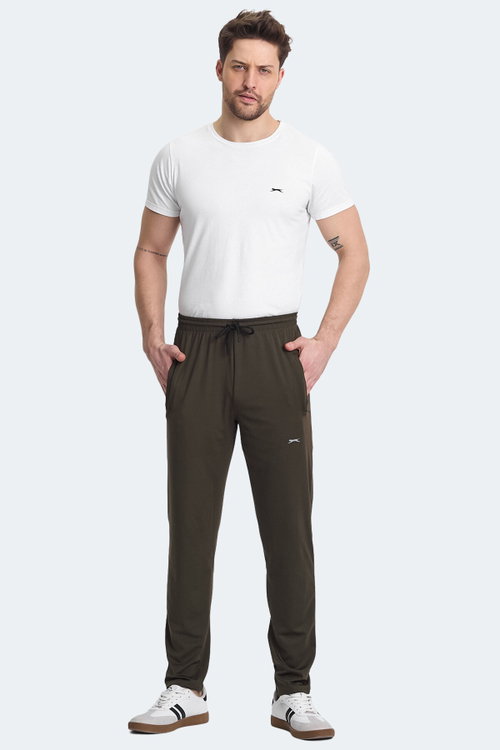Slazenger KARMOR IN Erkek Cepli Haki Eşofman Altı